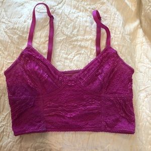 Free People Intimately  Lace Crop Bra